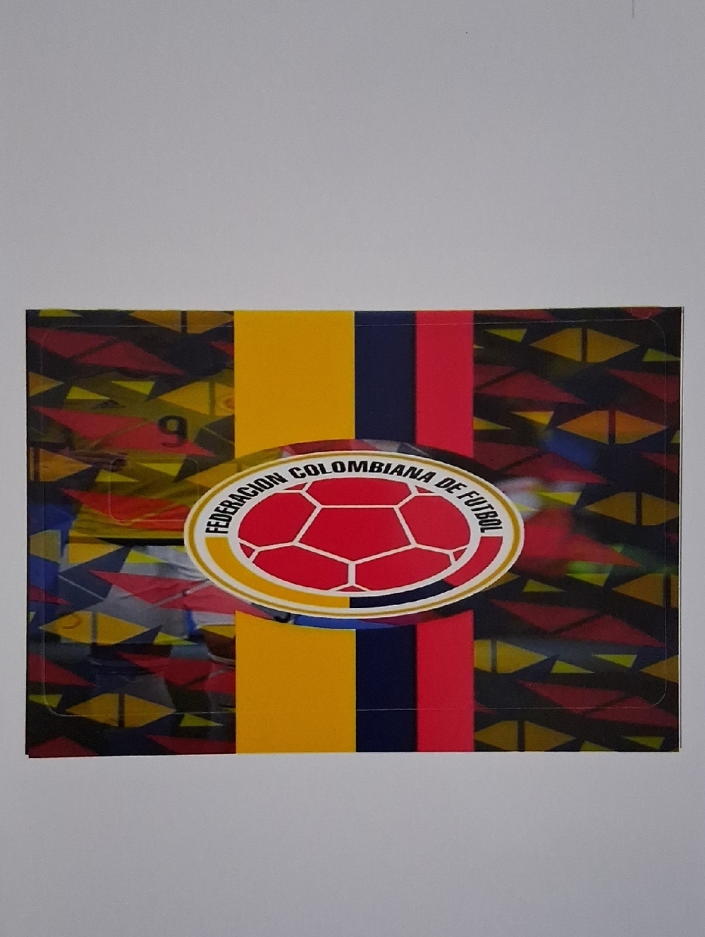 Colombian Football Federation Crest Debit Card Sticker - Yellow Red Blue